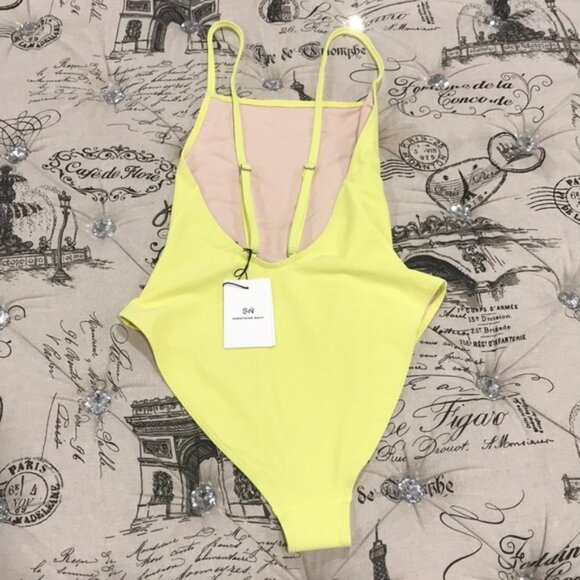 Something Navy Core Ribbed One-Piece Swimsuit - Picture 4 of 8